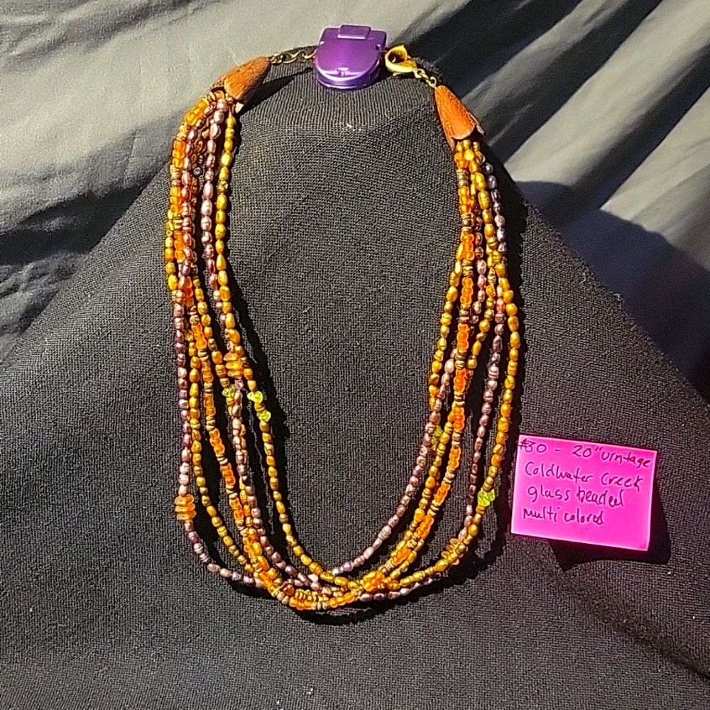 20" multi colored Coldwater Creek necklace